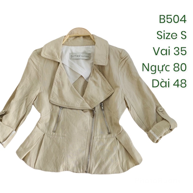 Áo khoác blazer B504 dáng ngắn form peplum 2hand Hàn si tuyển ảnh thật