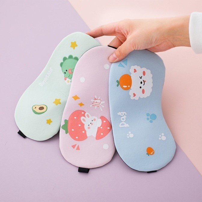 Túi bịt chườm mắt ngủ dạng gel massage thư giãn họa tiết hoạt hình cute