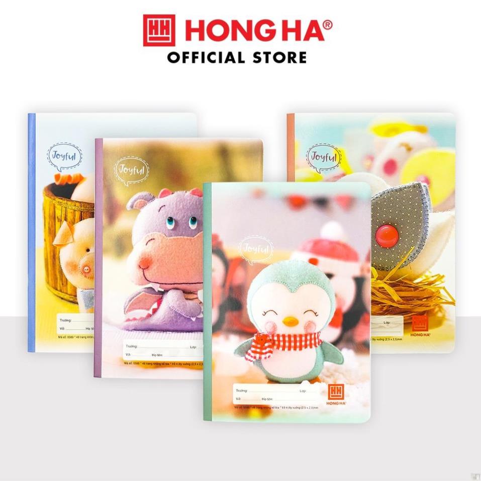 Vở 4 ô ly 48 trang Hồng Hà Joyful  - Hồng Hà