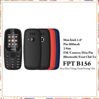 Điện thoại fpt buk b156 có nhiều màu đen, xanh, đỏ- hãng phân phối chính thức