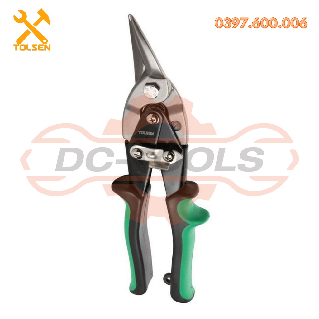 KÉO CẮT TÔN,THẠCH CAO 30023 Kéo cắt phải Chất liệu Thép Cr-Mo Chiều dài: 10 &quot;/ 250MM, DC-TOOLS