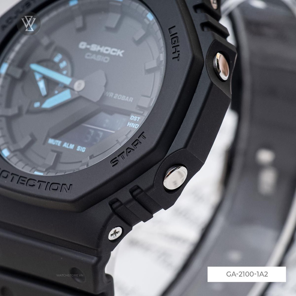 Đồng Hồ Điện Tử Nam Casio G-Shock WATCHSTORE GA-2100-1A2DR Thiết Kế Mặt Kính Khoáng Tròn 45.4mm, Vỏ Và Dây Nhựa Bền Bỉ