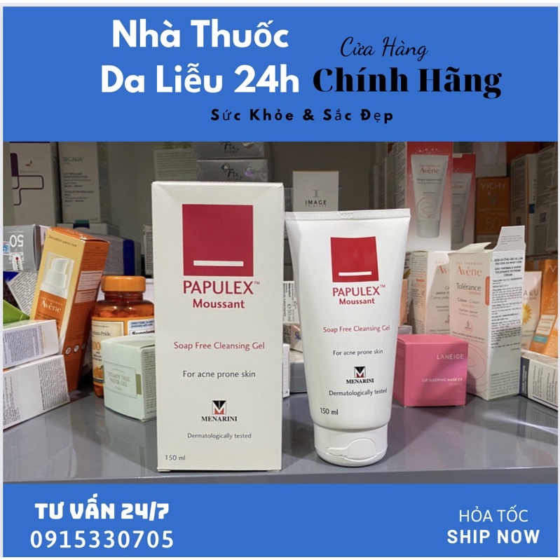 Sữa rửa mặt Papulex moussant soap free Cleansing gel 150ml