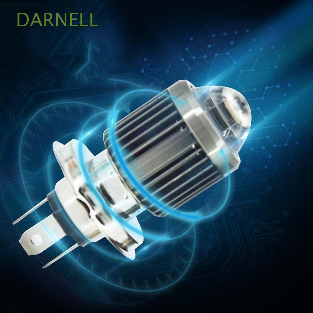 Đèn pha LED mắt cá 12W bằng hợp kim nhôm nhiều màu sắc cho xe máy Hi/Lo COB H4/BA20D