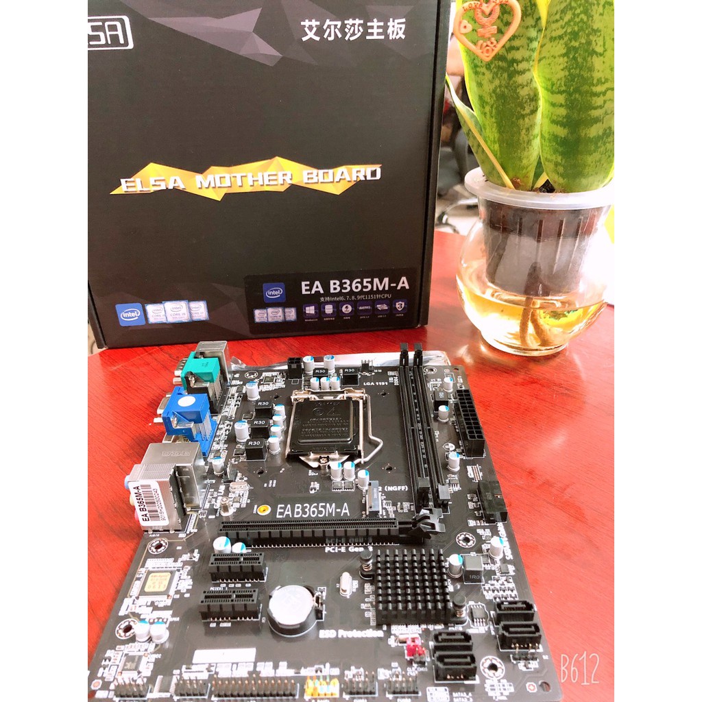 Main B365 (Chipset Intel B365/ Socket LGA1151/ VGA onboard) Thương Hiệu M-A Elsa New Bảo Hành chính hãng 36 tháng