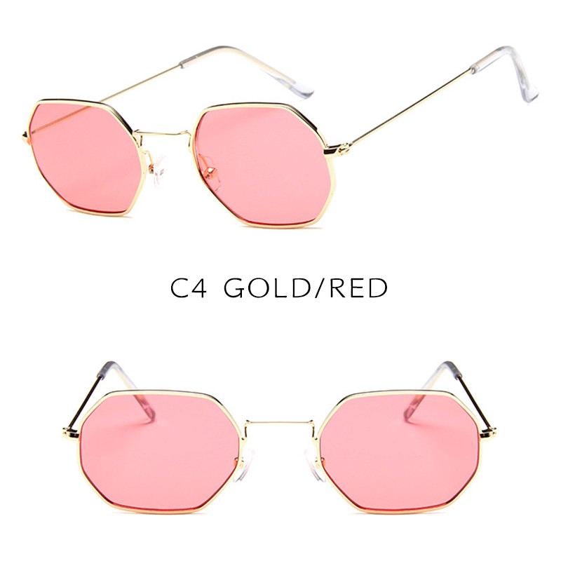 【Ready Stock】INS Fashion Metal Frame Small Sunglasses Women/Men UV400 Protection