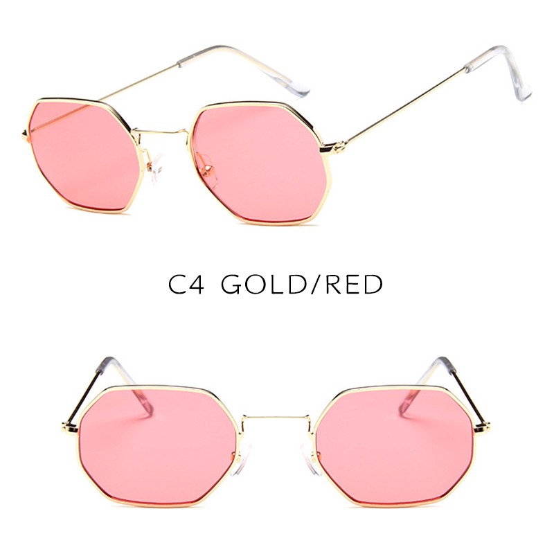 【Ready Stock】INS Fashion Metal Frame Small Sunglasses Women/Men UV400 Protection