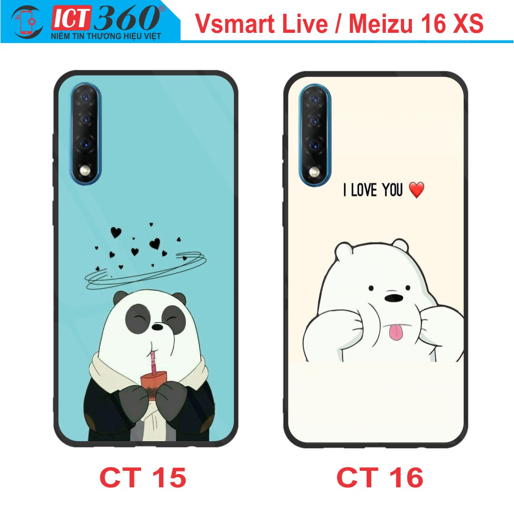 Ốp Lưng Kính  VSMART LIVE/ MEIZU 16 XS  - In Theo Yêu Cầu - Hình 3D