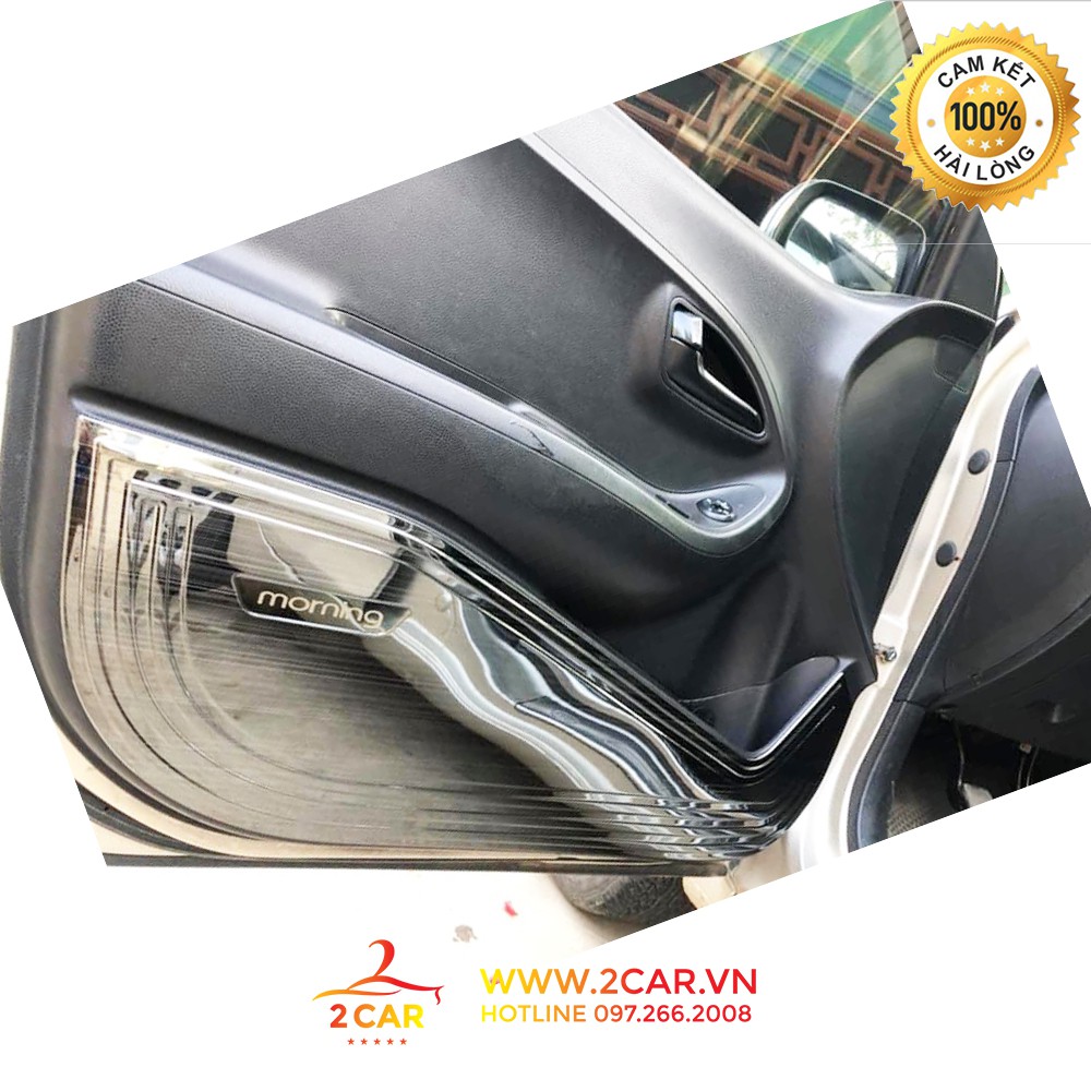 Ốp Tapli cánh cửa xe KIA Morning 2012- 2020 chất liệu Titan cao cấp