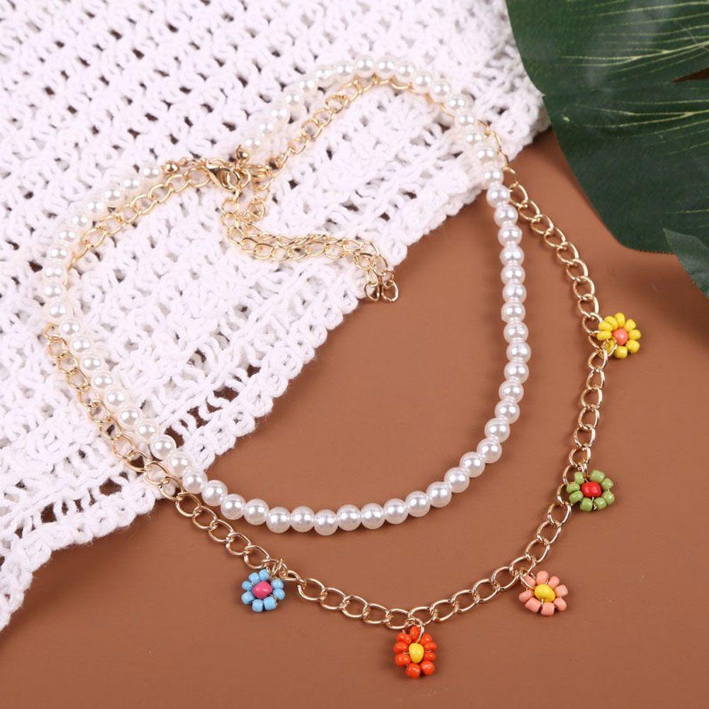 Bộ 2 Vòng cổ Đính Ngọc Trai Thời Trang Cho Nữ