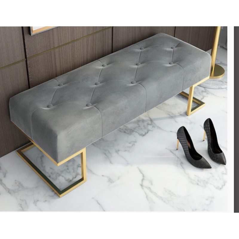 Ghế Sofa chờ-ghế băng chân sắt