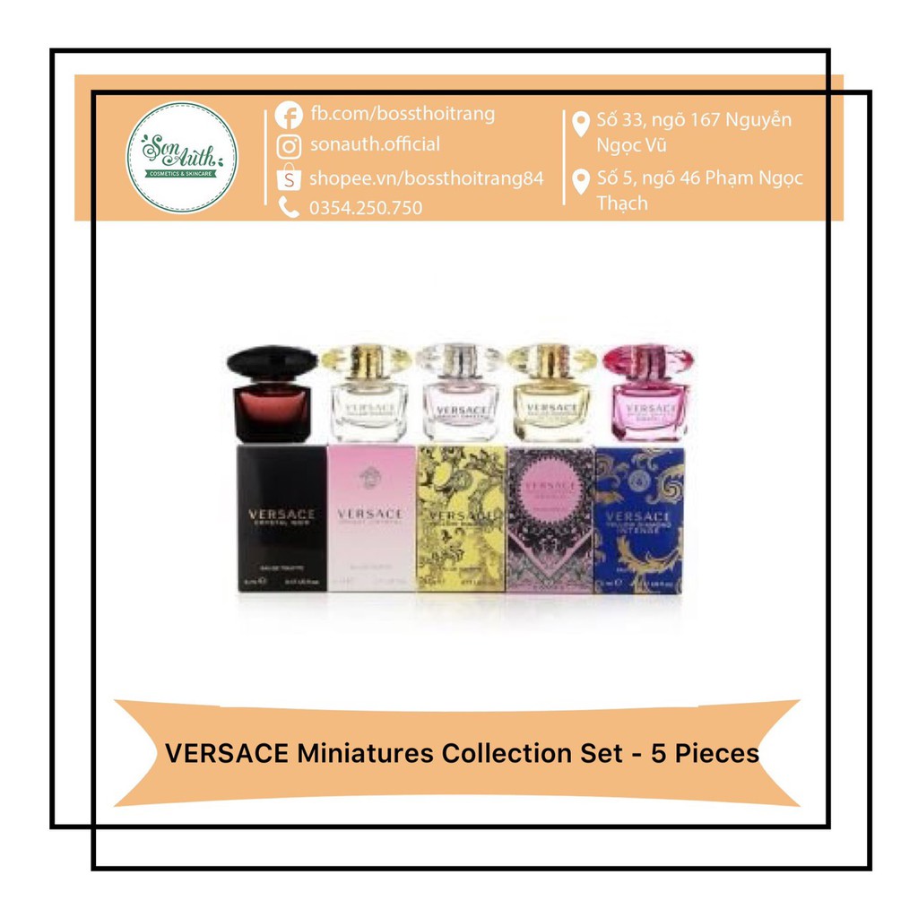 Nước hoa VERSACE Miniatures Collection Set - 5 Pieces