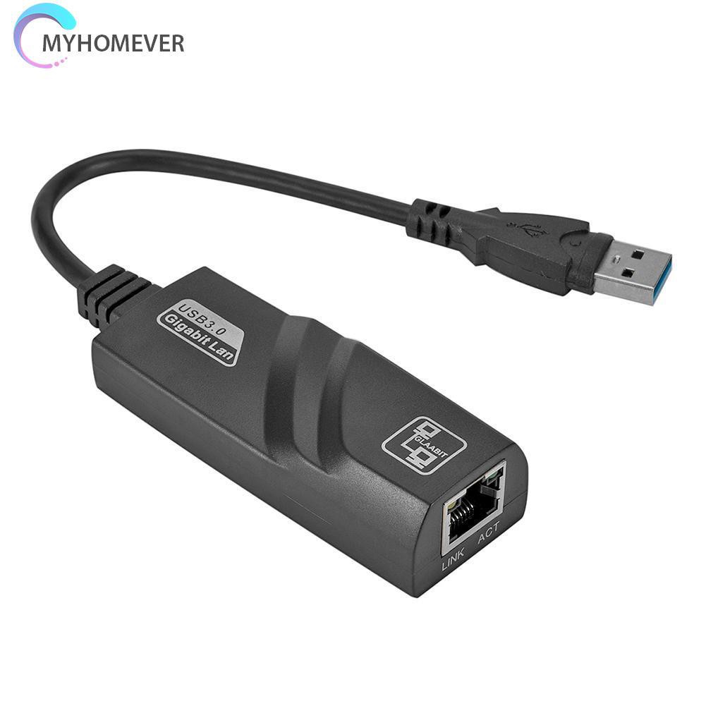 myhomever Mini USB 3.0 Gigabit Ethernet Adapter USB to RJ45 Lan Network Card for PC