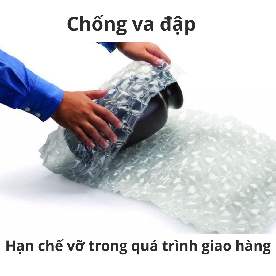 Cuộn Bóng Khí Chống Sốc 100m Xốp Nổ Chống Sốc Bọc Hàng Khổ 20cmx100m và 30cmx100m Giá Rẻ - Hộp Carton HT