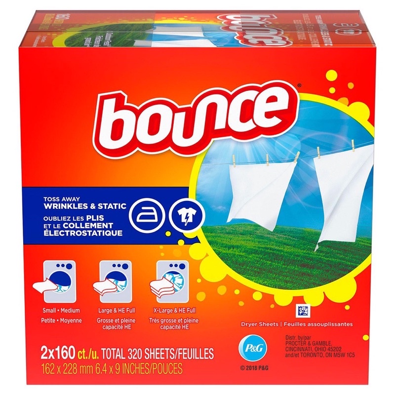 [TÁCH LẺ] GIẤY THƠM BOUNCE MỸ