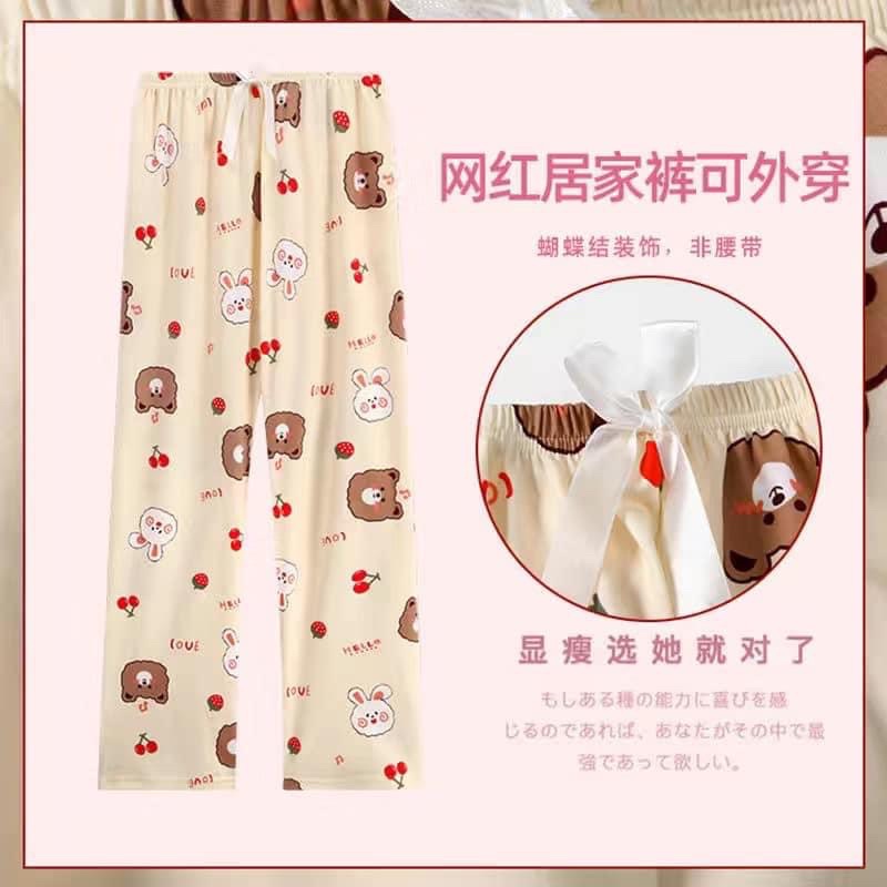 QUÂN Ở NHÀ / QUẦN NGỦ HOẠ TIẾT DỄ THƯƠNG - BIGSIZE