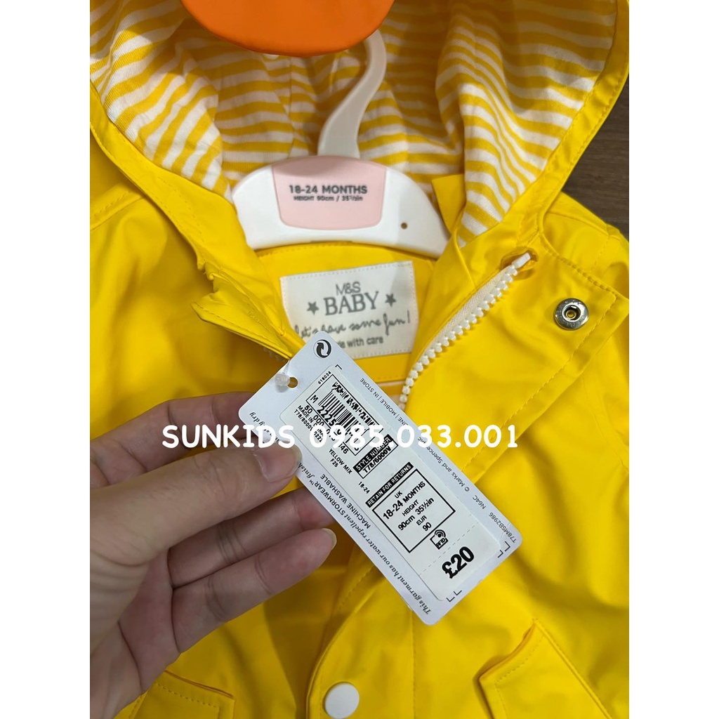 Áo rain coat Vịt vàng