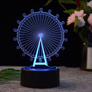 [16 màu] Đèn ngủ LED 3D trang trí