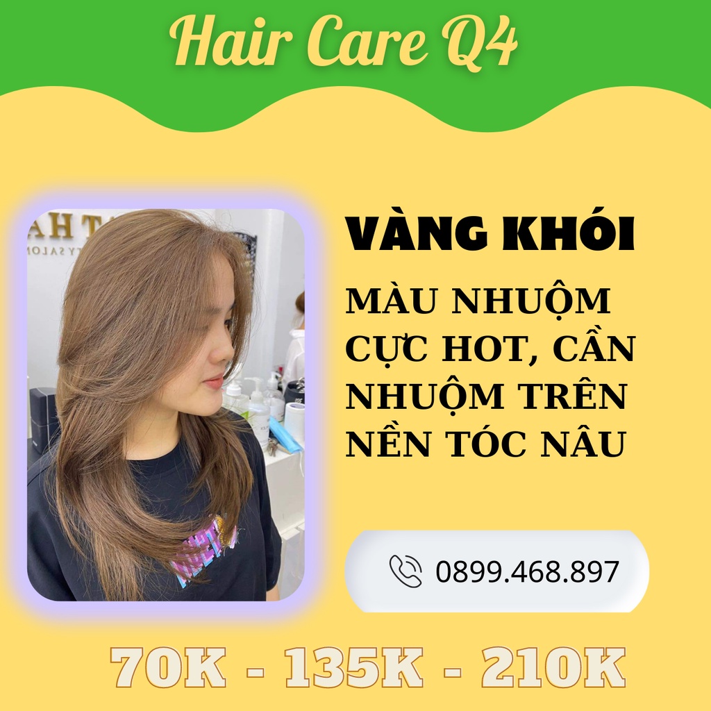 Màu nâu vàng ánh khói tặng kèm oxi