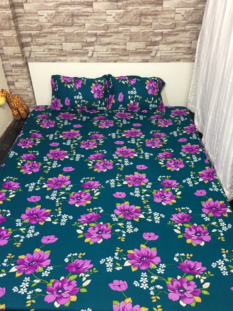 Drap thun Hàn Quốc( bộ: drap, 2 áo nằm, 1 áo ôm)