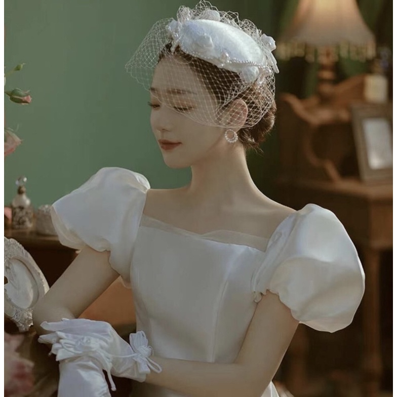 Mũ Cô Dâu chụp hình, làm Concept cao cấp