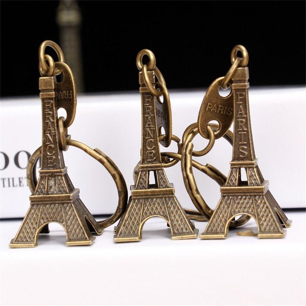 Móc Khóa Kim Loại Hình Tháp Eiffel Thời Trang
