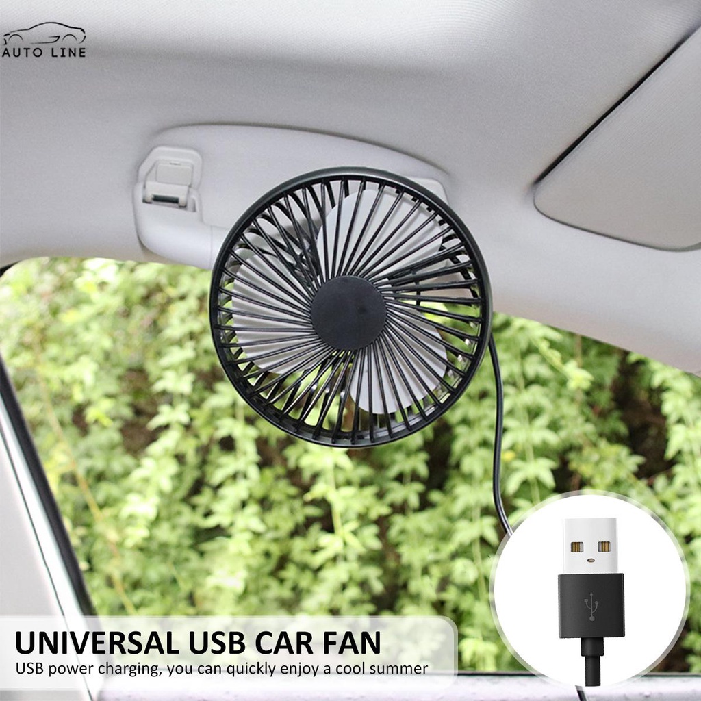 Quạt Làm Mát 3 Tốc Độ 3 Cánh 360 Độ Cho Xe Hơi° Quạt Tản Nhiệt Xoay 12 / 24V SUVs SHOPCYC0052 Cho Xe Hơi / Tàu Thuyền