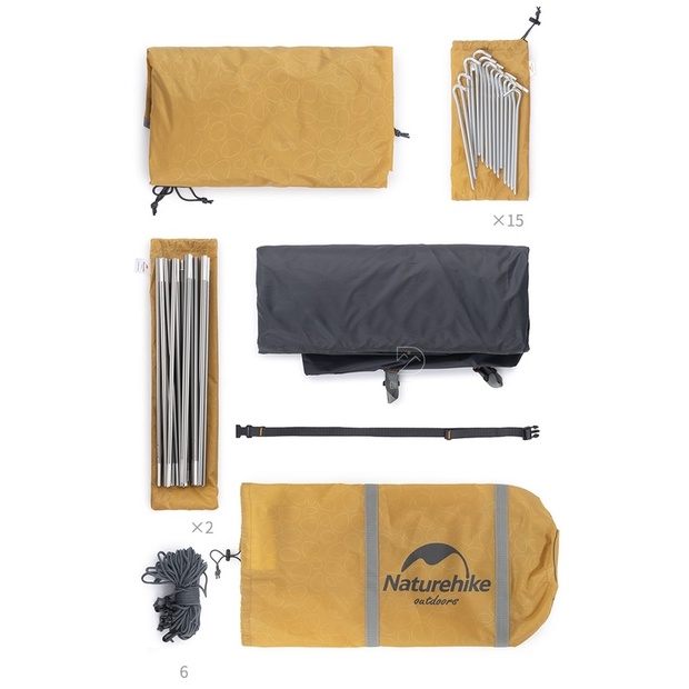 Lều 2- 4 Người Naturehike chính hãng Chống Nước NH18Z044-P