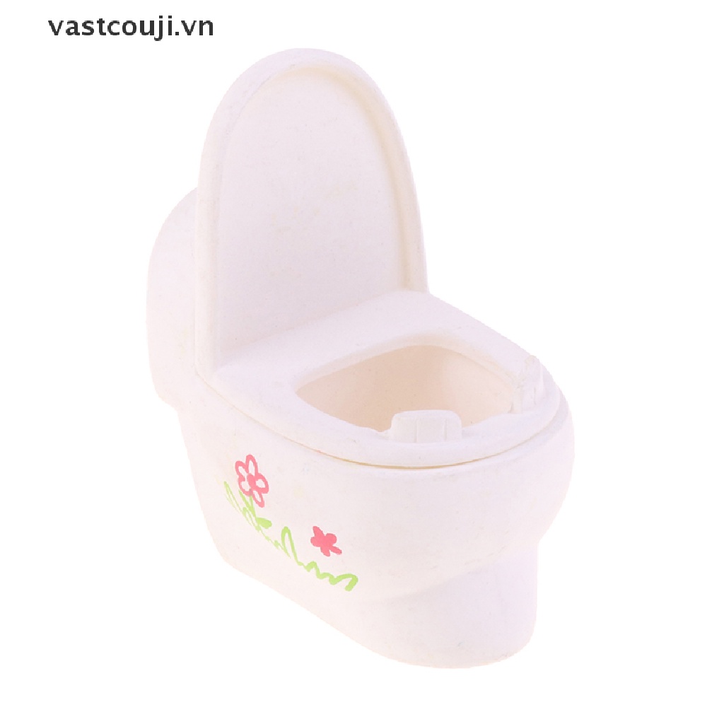 Mô Hình Toilet Dùng Để Trang Trí Nhà Búp Bê Tỉ Lệ 1: 12