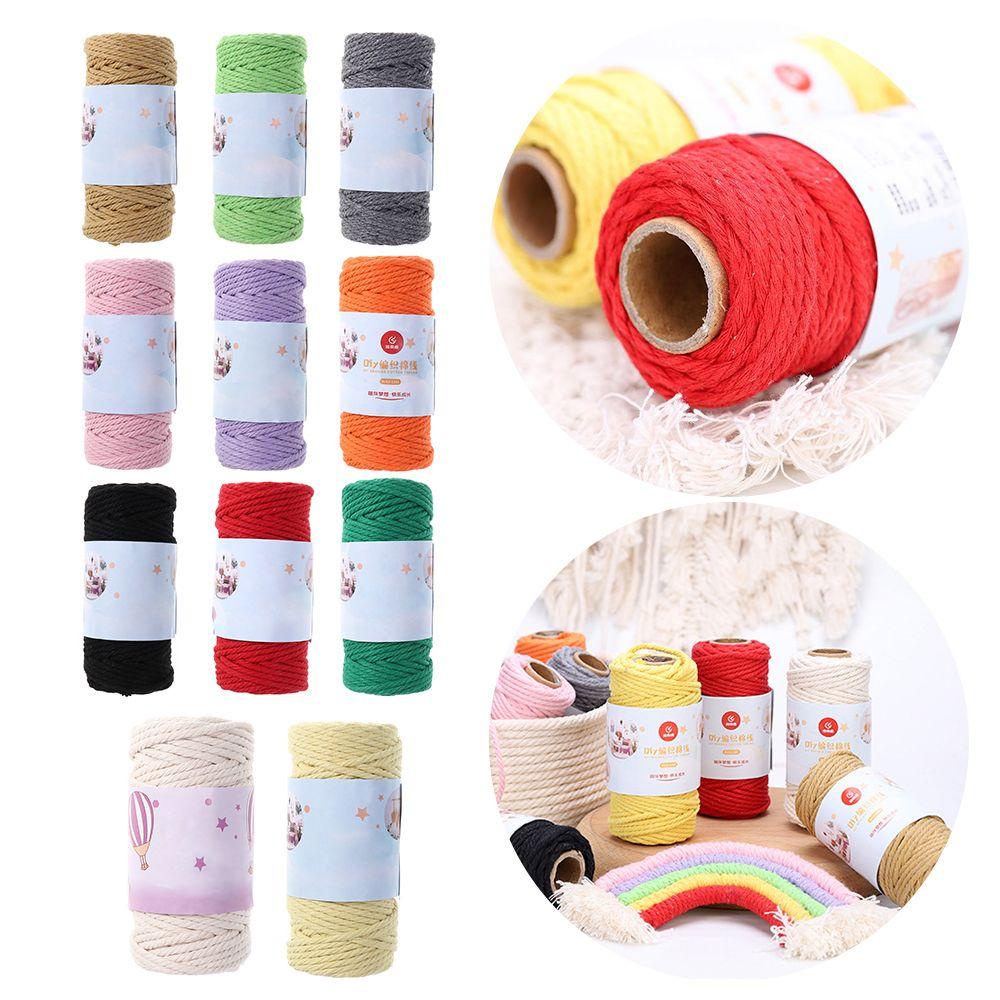 Dây Thừng Cotton 3mm Mềm Mại Treo Trang Trí Nhà Cửa Phong Cách Boho