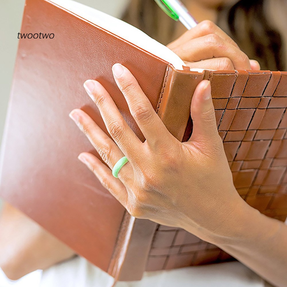 Set 10 Nhẫn Silicone Màu Trơn Đơn Giản Thời Trang