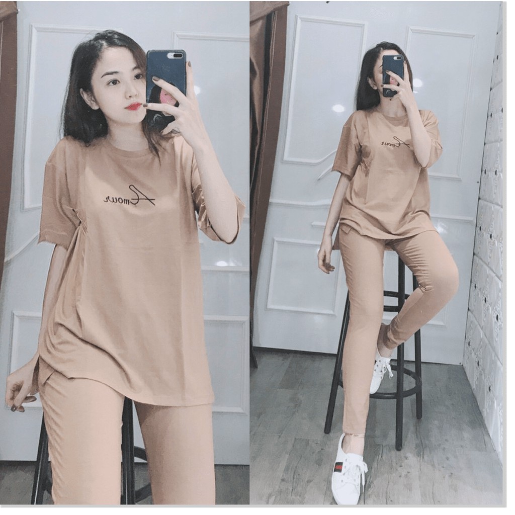 SET BỘ THUN NỮ,CHẤT LIỆU VÃI THOÁNG MÁT VÀ CO GIẢN 4C  THỜI TRANG KME.STORE