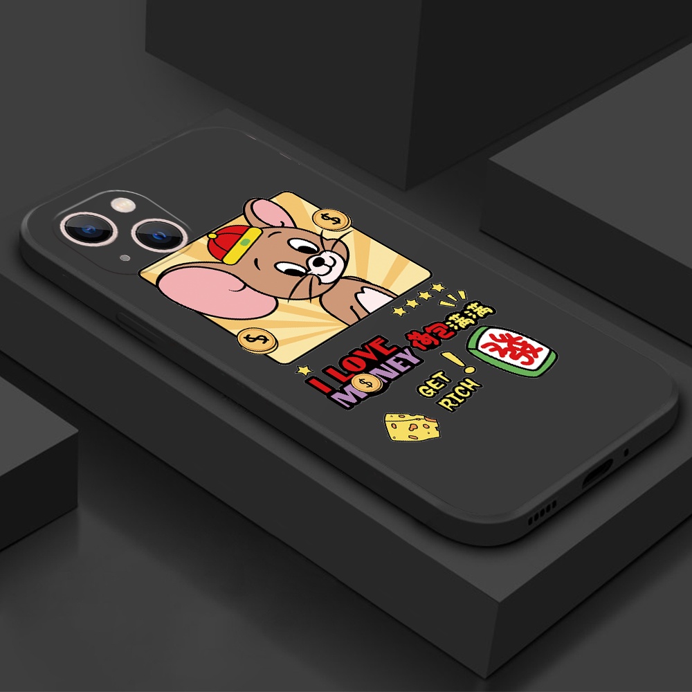 Ốp Điện Thoại Silicon Mềm Hình Chuột Dễ Thương Cho iPhone 14 Plus Pro Max 13 12 11 mini Pro Max XS XR X 7 8 SE 6 6S mini Pro