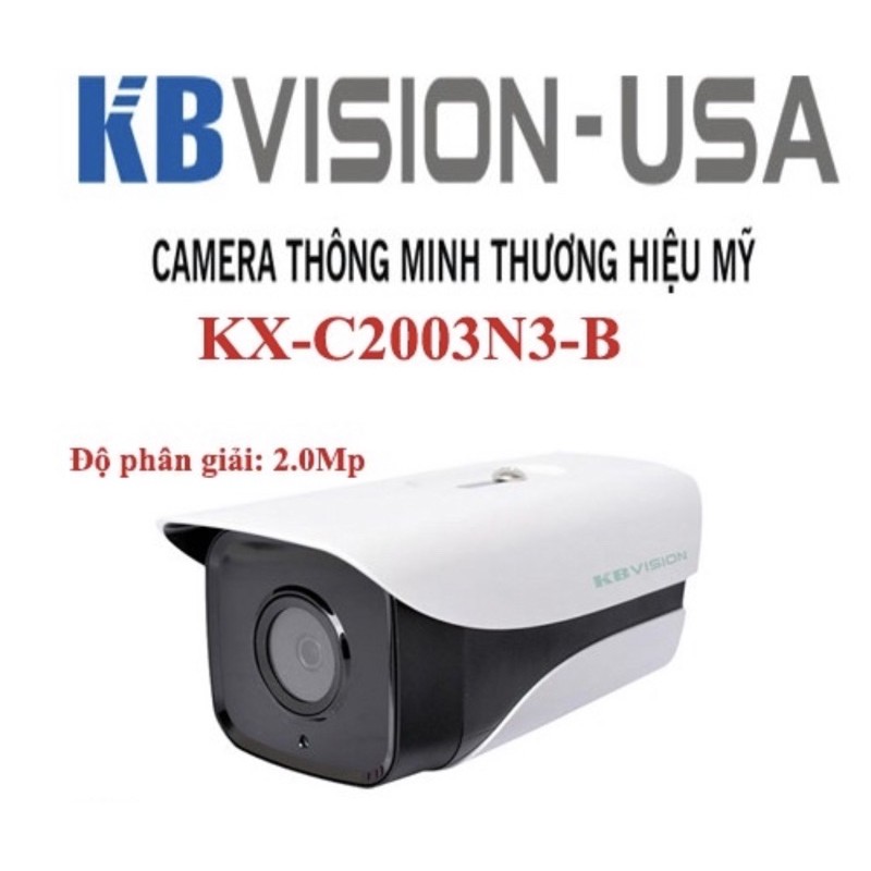 Camera IP hồng ngoại 2.0 Megapixel KBVISION KX-C2003N3-B (3.6mm)