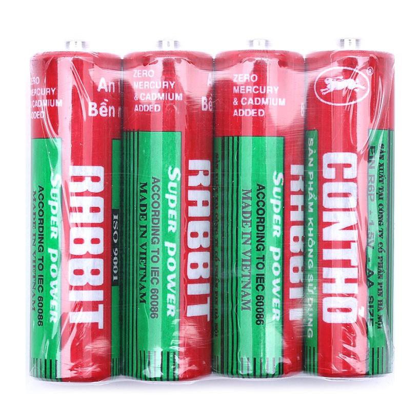 Freeship 50k Pin con thỏ 1 vỉ 4 viên (kho giá sỉ)