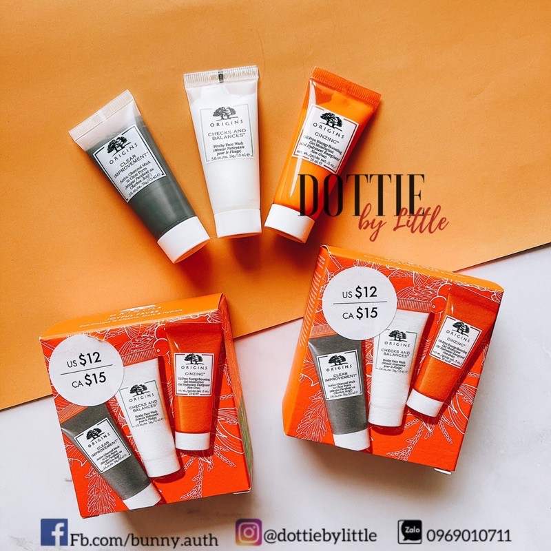 [BILL US] Set dưỡng da ORIGINS Joyful favourites