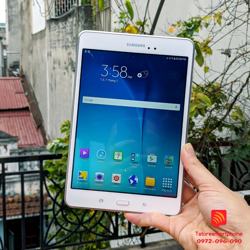 (HM) Máy tính bảng Samsung Galaxy Tab A 8.0 RAM 2GB T357T 4G WIFI  có bao da kính cường lực