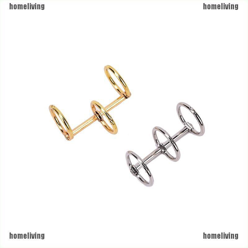 [homeliving] 1x Sổ Tay Bìa Hình Chiếc Lá Bằng Kim Loại Rời Album Có Khóa Cài