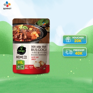 Xốt ướp thịt Bulgogi Vị ớt cay Bibigo Gói 80g