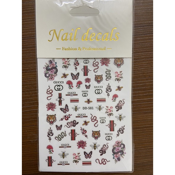 sticker gắn móng, trang trí móng.