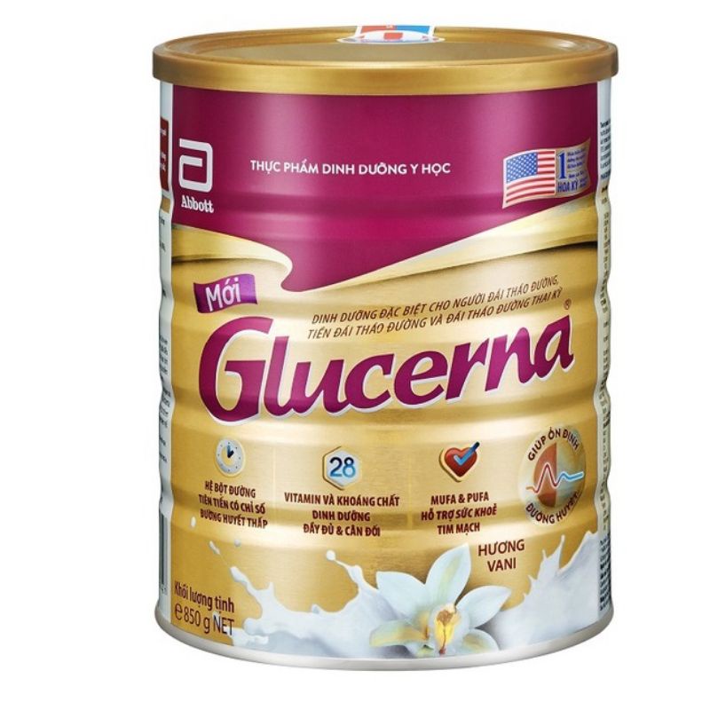 SỮA GLUCERNA DÀNH CHO NGƯỜI TIỂU ĐƯỜNG 850G
