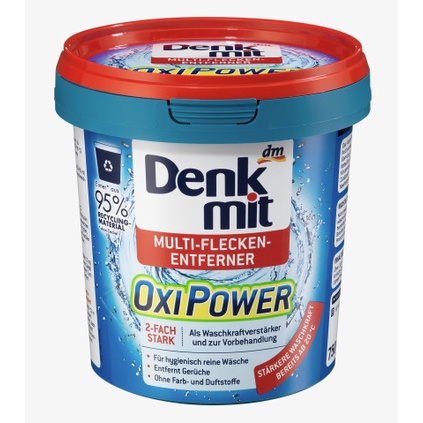 Bột tẩy vết bẩn quần áo đa năng Denkmit Oxi Power 750G – Hàng Đức