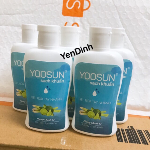 Gel Rửa Tay Nhanh Sạch Khuẩn YOOSUN 100ml Hương Chanh Sả
