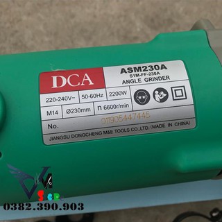 [CHÍNH HÃNG] Máy Mài Góc 230mm 2020W DCA ASM230A