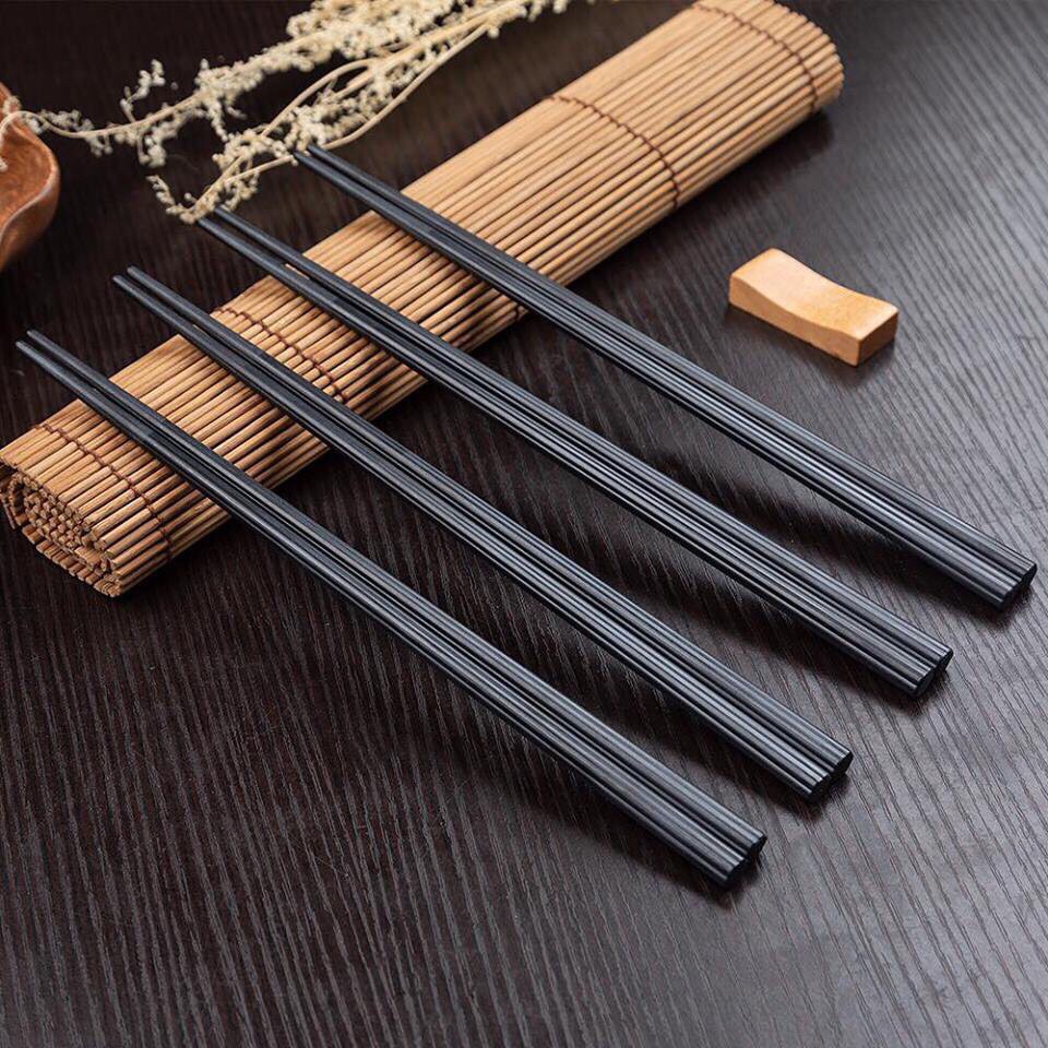 Đũa kháng khuân Nhật Bản cao cấp - Bộ 10 đôi đũa ăn cơm gia đình kiểm soát 99% vi khuẩn, chịu nhiệt, chống trơn tốt