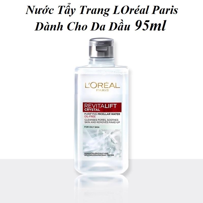 Nước Tẩy Trang LOréal Paris Dành Cho Da Dầu 95ml Revitalift Crystal Purifying Micellar Water