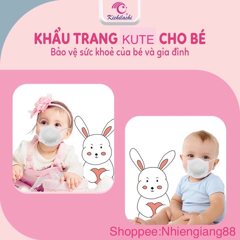 ( Chuyên sỉ ) Khẩu trang cho bé sơ sinh 0-3 tuổi cute dễ thương