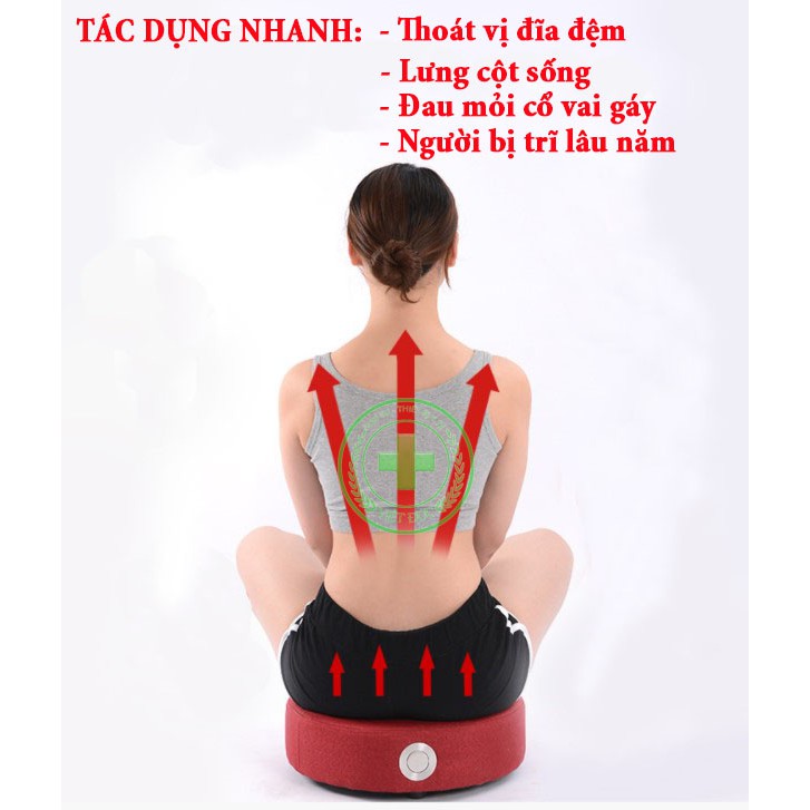 ( LOẠI 1 ĐỦ PHỤ KIỆN ) Đệm xông ngải cứu ĐIỀU CHỈNH ĐƯỢC NHIỆT ĐỘ - Đệm ngồi xông ngải