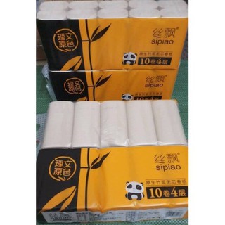 BỊCH 10 CUỘN GIẤY GẤU TRÚC SIPIAO SIÊU DAI