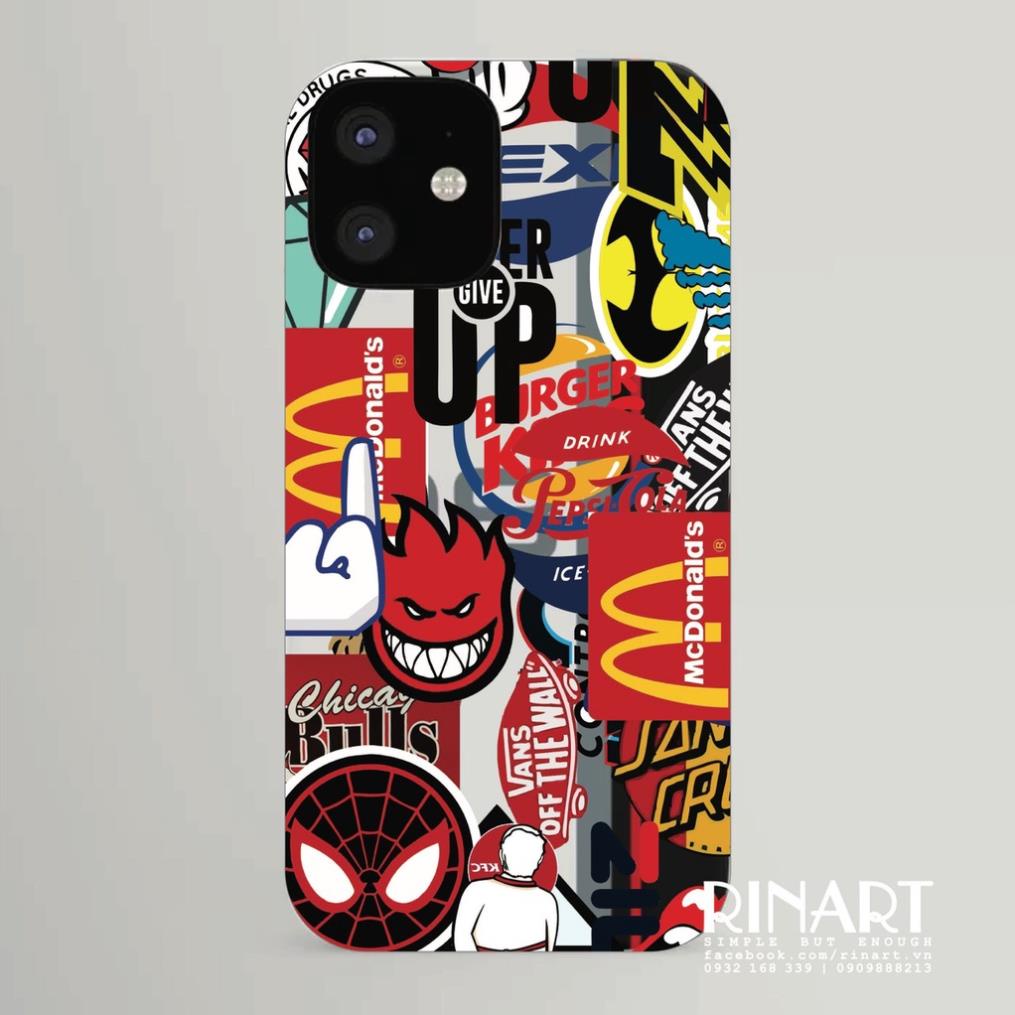 [S63] Bộ 100 sticker siêu chất dùng để trang trí điện thoại di động/ván trượt/vali không để lại dấu keo - Rinart.vn